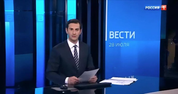 Денис Давыдов плавно перешел к роли ведущего дневных выпусков на российском телеканале Россия